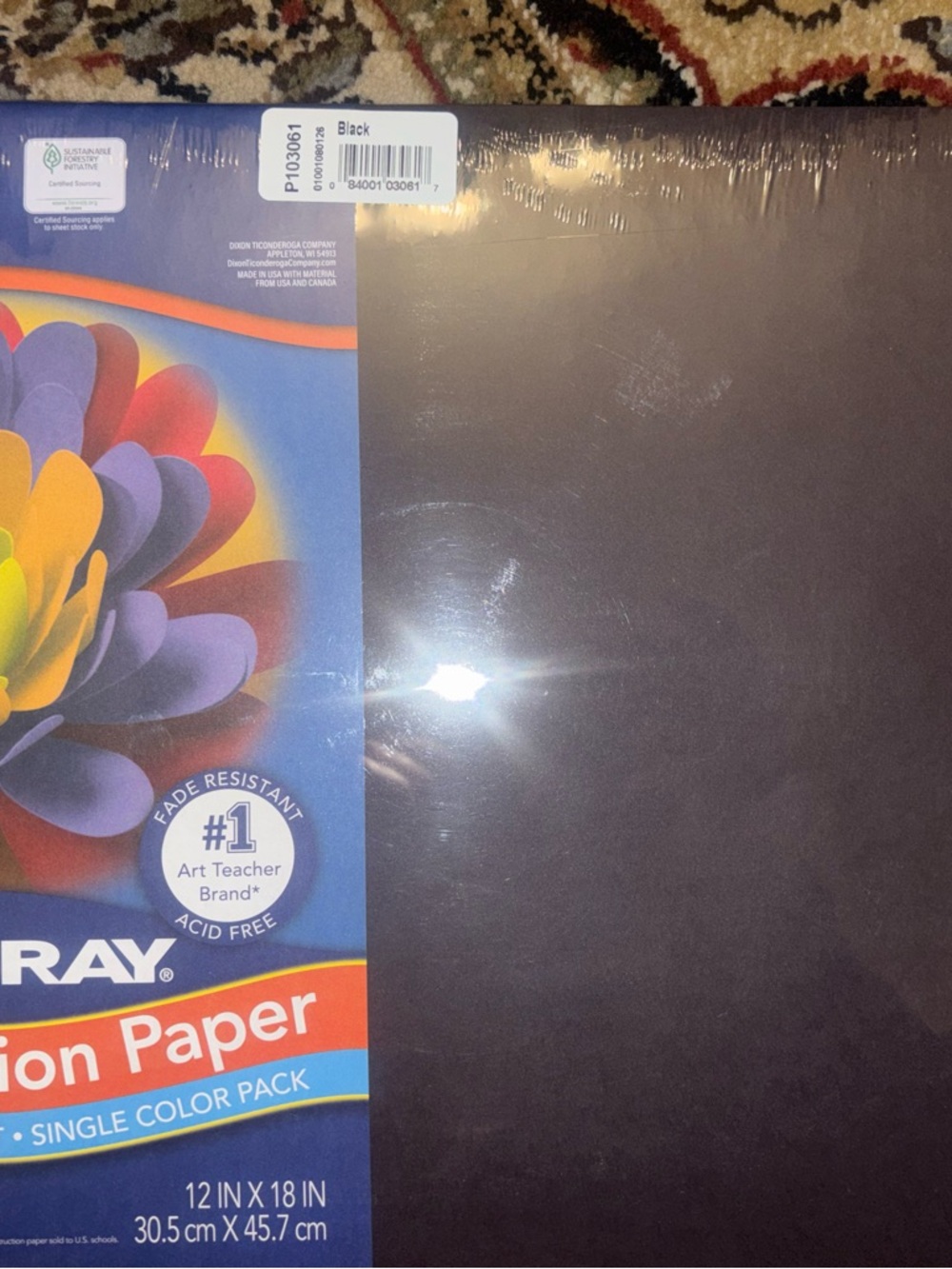Tru- Ray Black Construction Paper - 50 count